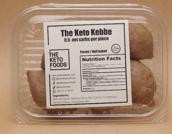 The Keto Kebbe (1.5 net carbs per piece) Half Baked