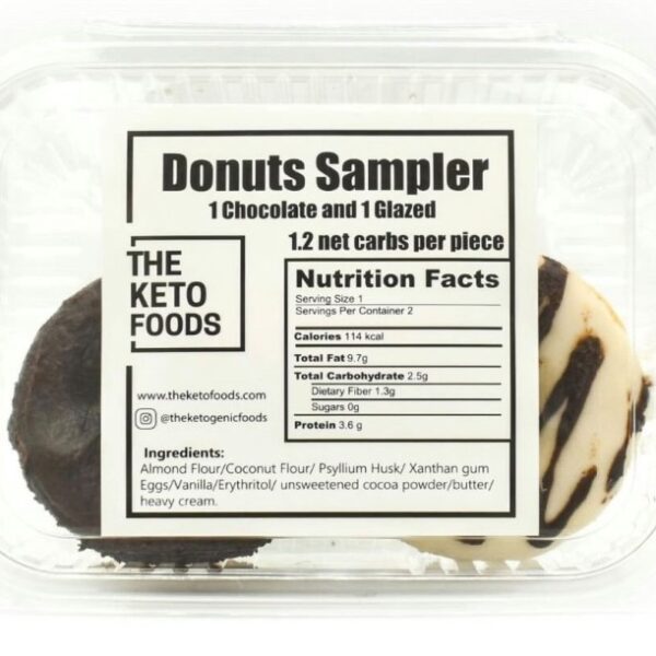 The Keto Donut Sampler (1.2 net carbs per piece)