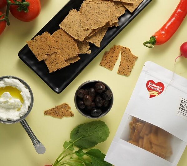 The Keto Chia Thyme Crackers (2 net carbs per bag)