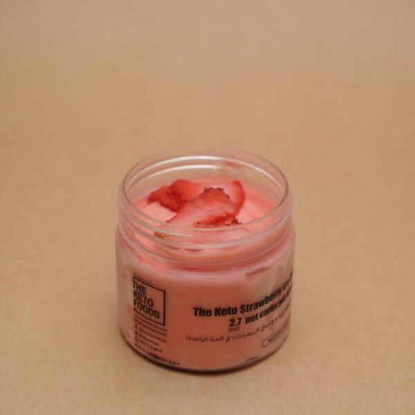 The Keto Strawberry Ice Cream Cup (2.7 net carbs)