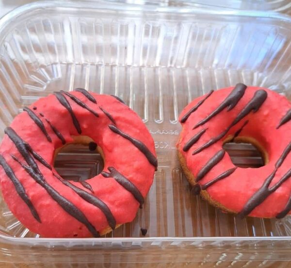 The Keto Strawberry Frosted Donuts (1.2 net carbs per piece)