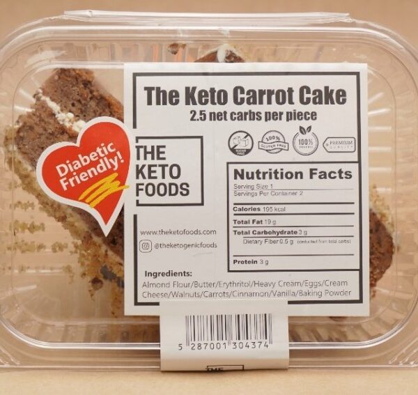 The Keto Carrot Cake (2.5 net carbs per piece)