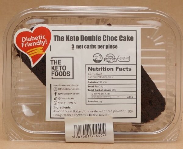 The Keto Double Chocolate Cake (3 net carbs per piece)