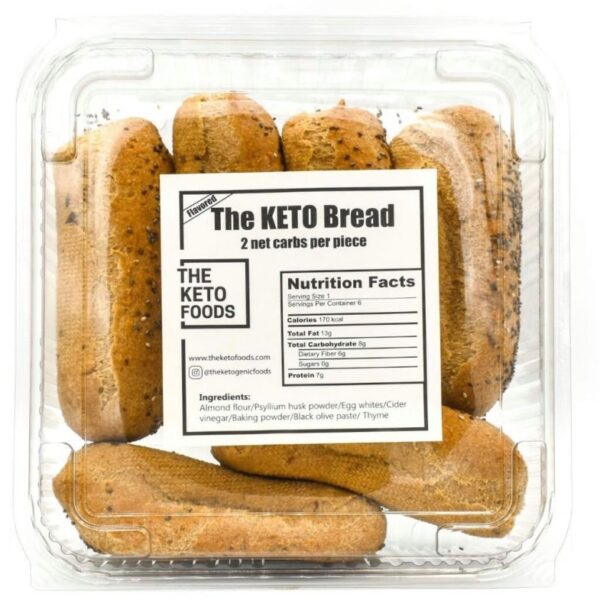 The Keto Flavored Bread (2 net carbs per piece)